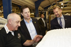 Nick Clegg at Harrison Spinks