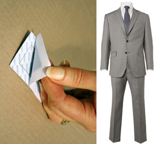 M&S suit and tag